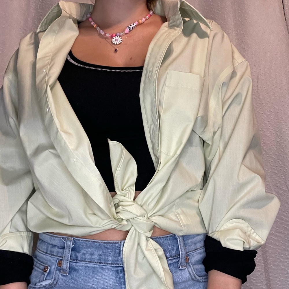 Croft & Barrow Pastel Green Button Down